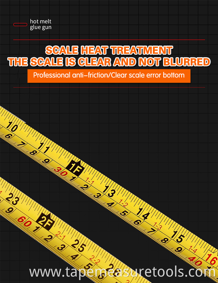 Manufacturer new thick rubber coat custom tape measure